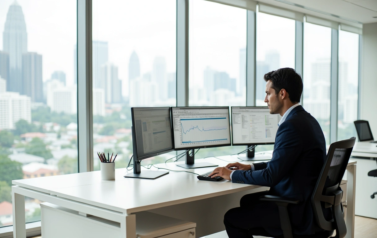 Persekitaran profesional kewangan di Kuala Lumpur